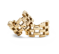 Stylové pozlacené náušnice 5-Link DW00400990