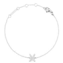Ocelový řetízkový náramek znamení Ryby Crystal Zodiac DW00400942