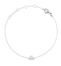 Ocelový řetízkový náramek znamení Váhy Crystal Zodiac DW00400937