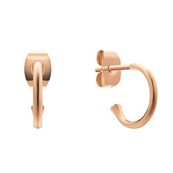 Pozlacené kruhové náušnice Charms DW00400767
