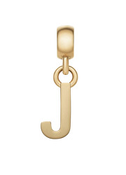 Pozlacený přívěsek písmeno "J" Charms DW00400493