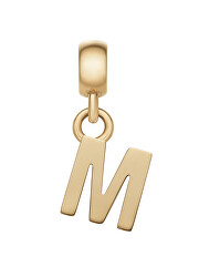 Pozlacený přívěsek písmeno "M" Charms DW00400496