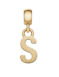 Pozlacený přívěsek písmeno "S" Charms DW00400502