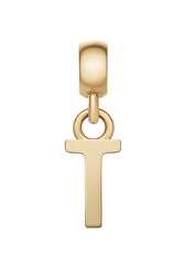 Pozlacený přívěsek písmeno "T" Charms DW00400503