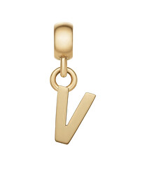 Pozlacený přívěsek písmeno "V" Charms DW00400505
