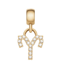 Pozlacený přívěsek s krystaly Beran Crystal Zodiac DW00400755