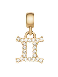 Pozlacený přívěsek s krystaly Blíženci Crystal Zodiac DW00400758