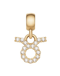 Pozlacený přívěsek s krystaly Býk Crystal Zodiac DW00400756