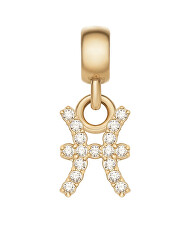 Pozlacený přívěsek s krystaly Ryby Crystal Zodiac DW00400766