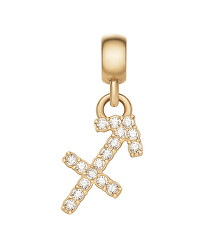 Pozlacený přívěsek s krystaly Střelec Crystal Zodiac DW00400765
