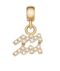 Pozlacený přívěsek s krystaly Vodnář Crystal Zodiac DW00400764