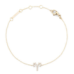 Pozlacený řetízkový náramek znamení Beran Crystal Zodiac DW00400907