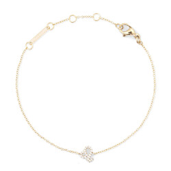 Pozlacený řetízkový náramek znamení Lev Crystal Zodiac DW00400911