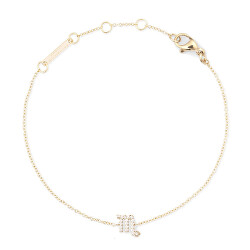 Pozlacený řetízkový náramek znamení Štír Crystal Zodiac DW00400914
