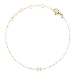 Pozlacený řetízkový náramek znamení Střelec Crystal Zodiac DW00400915