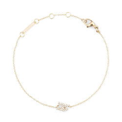 Pozlacený řetízkový náramek znamení Vodnář Crystal Zodiac DW00400917