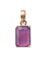 Překrásný pozlacený přívěsek s ametystem Charms DW00401470