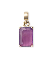 Překrásný pozlacený přívěsek s ametystem Charms DW00401471