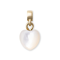 Romantický pozlacený přívěsek s perletí Mother of Pearl DW00401479