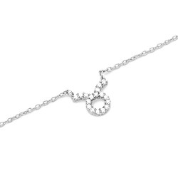 Slušivý ocelový náhrdelník znamení Býk Crystal Zodiac DW00400944