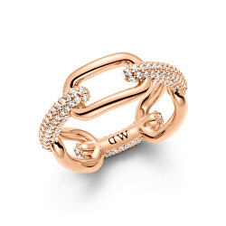 Stylový bronzový prsten Crystal Link DW0040057