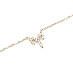Stylový pozlacený náhrdelník znamení Beran Crystal Zodiac DW00400919