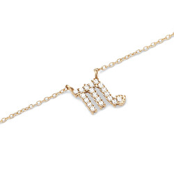 Stylový pozlacený náhrdelník znamení Štír Crystal Zodiac DW00400926