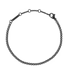 Funkelndes schwarzes Armband mit Kristallen Classic Tennis DW00400810