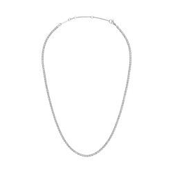 Třpytivý ocelový náhrdelník s krystaly Classic Tennis DW00400389