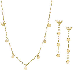 Set di gioielli placcati in oro EGS3064SET (collana, orecchini)