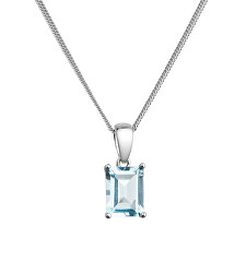 Elegantní stříbrný náhrdelník s pravým topazem 12092.3
