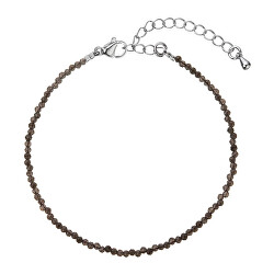 Korálkový náramek s šedým spinelem 43055.3 Grey spinel