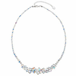 Luxusný strieborný náhrdelník s kryštálmi 32028.2