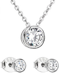Sada šperkov so zirkónom náušnice a náhrdelník 19007.1