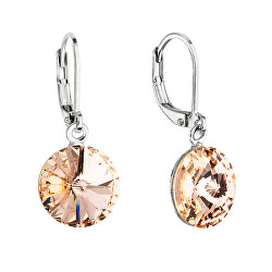 Slušivé visací náušnice s krystaly Swarovski 51078.3 light peach