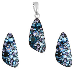 Set di gioielli in argento 39167.3 blue style(orecchini, ciondolo)
