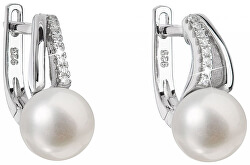 Cercei de argint cu perle reale 21025.1