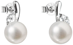 Stříbrné náušnice s pravými perlami Pavona 21029.1
