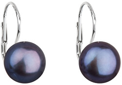 Silber Ohrringe mit echten Perlen 21009.3 Peacock