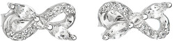Silber Ohrringe mit Zirkon Weiße Schleife 11064.1