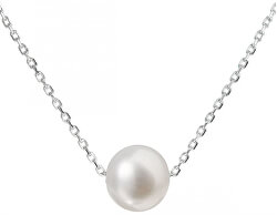 Silber Halskette mit echter Perle 22014.1