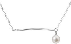 Stříbrný náhrdelník s pravou perlou Pavona 22022.1