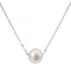 Stříbrný náhrdelník s pravou perlou Pavona 22023.1 (řetízek, přívěsek)