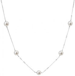 Stříbrný náhrdelník s pravými perlami Pavona 22015.1