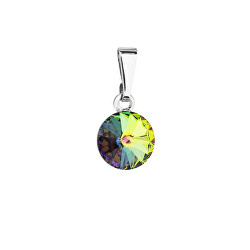 Moderní přívěsek s zeleným krystalem Swarovski 54018.5 vitrail medium