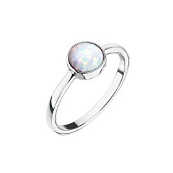 Inel de argint cu opal alb 15001.1 white