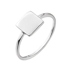 Minimalistický stříbrný prsten Čtvereček 65018