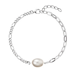 Elegante bracciale in argento con vera perla 23026.1