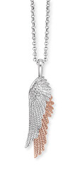 Anjelský strieborný bicolor náhrdelník Wingduo ERN-WINGDUO-BIR (retiazka, prívesok)
