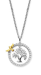 Collana scintillante bicolore Albero della Vita ERN-LILTREE-ZBG